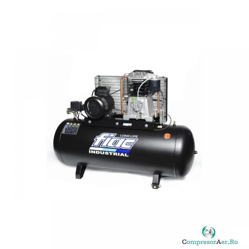 Compresor de aer cu piston trifazat, FIAC Professional Italia, tip AB200-4F LONG LIFE, 380V, rezervor 200l, debit 440l/min, 10 bar, ungere cu ulei la 6,613.99 lei ron