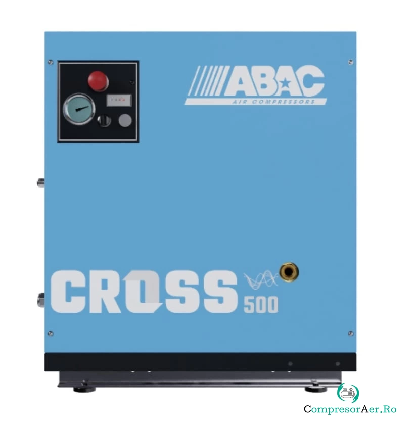 Compresor de aer profesional cu surub - 4 kW, 500 L/min, 10 bari - ABAC-CROSS-500-10-400/50