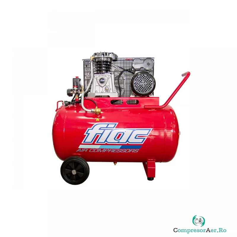 Compresor de aer cu piston monofazat, FIAC Professional Italia, tip AB100/348MC, 230V, rezervor 100l, debit 333l/min, 10 bar, ungere cu ulei